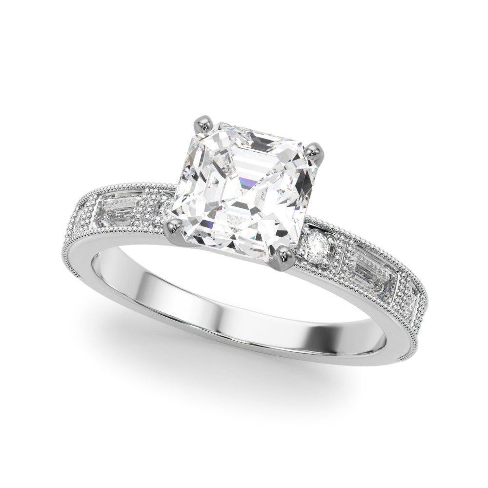 Bespoke Remount Engagement Ring Round Diamond Engagement Ring — 9K/18K Gold & Platinum