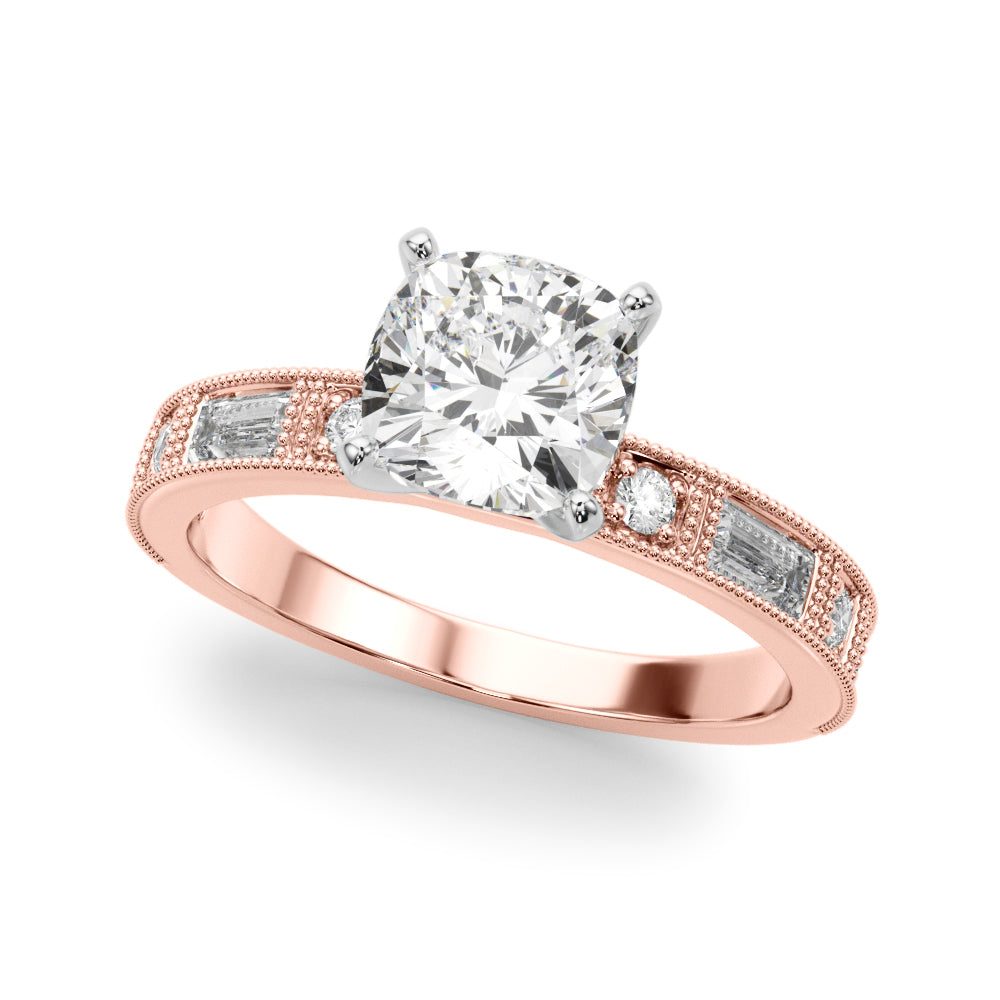 Bespoke Remount Engagement Ring Round Diamond Engagement Ring — 9K/18K Gold & Platinum
