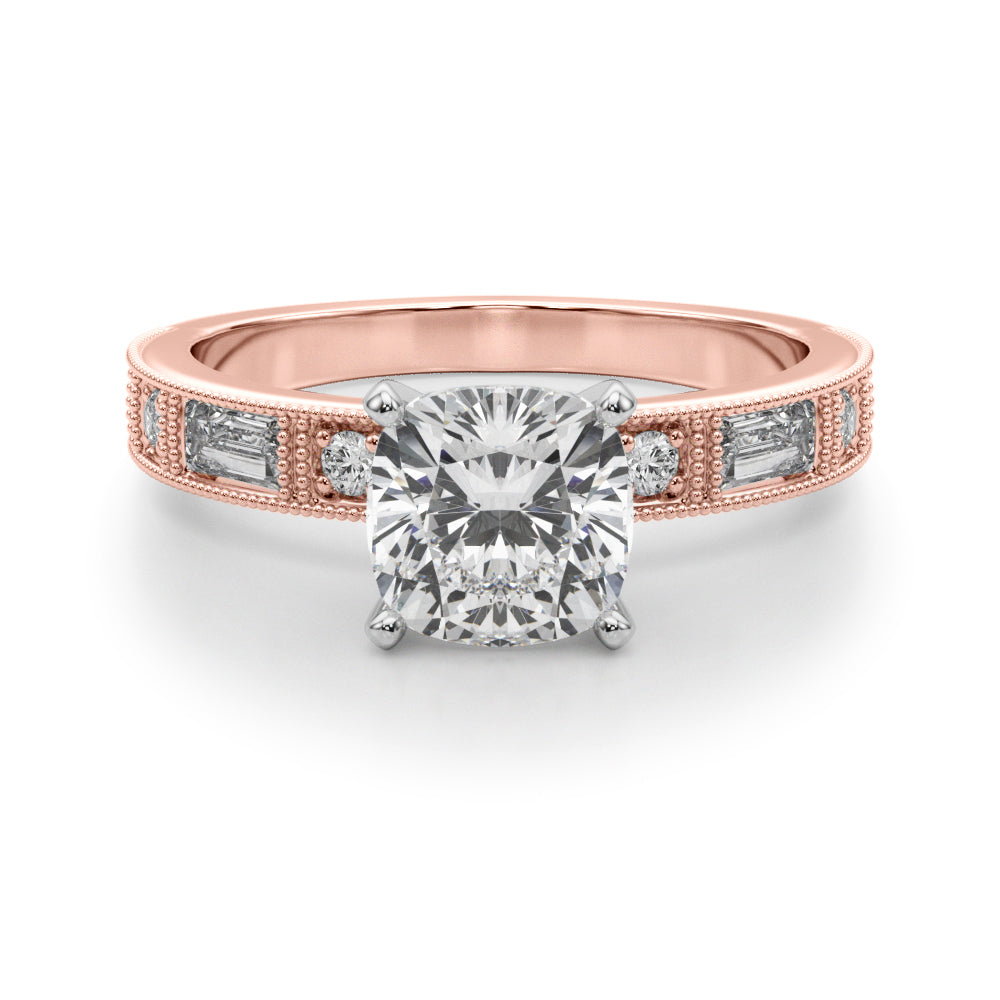 Bespoke Remount Engagement Ring Round Diamond Engagement Ring — 9K/18K Gold & Platinum