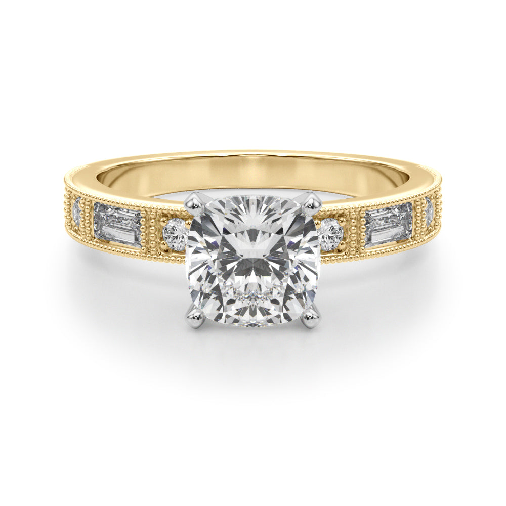 Bespoke Remount Engagement Ring Round Diamond Engagement Ring — 9K/18K Gold & Platinum
