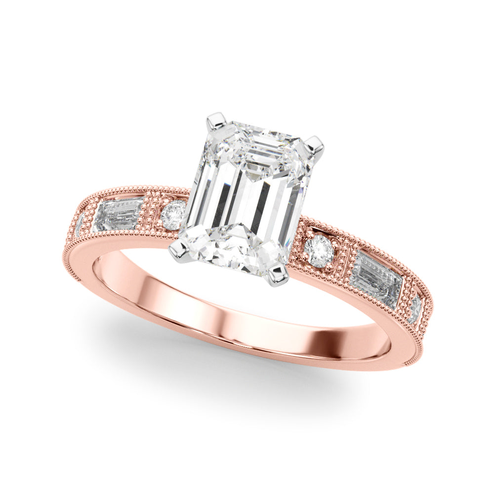 Bespoke Remount Engagement Ring Round Diamond Engagement Ring — 9K/18K Gold & Platinum