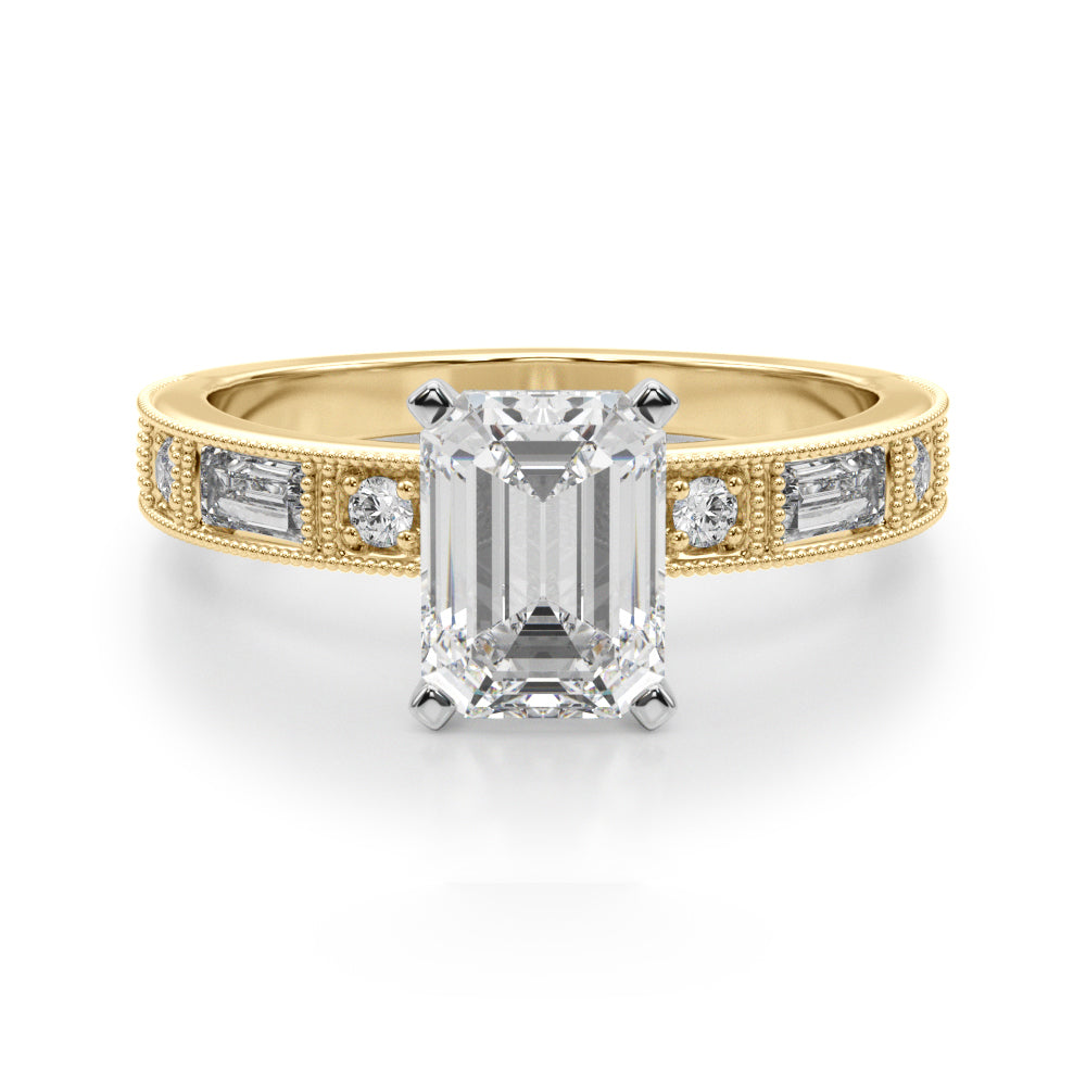 Bespoke Remount Engagement Ring Round Diamond Engagement Ring — 9K/18K Gold & Platinum
