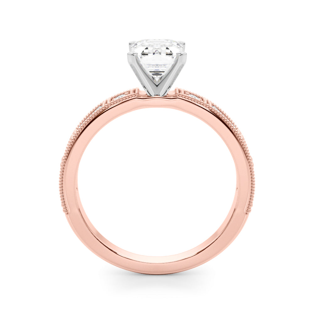 Bespoke Remount Engagement Ring Round Diamond Engagement Ring — 9K/18K Gold & Platinum