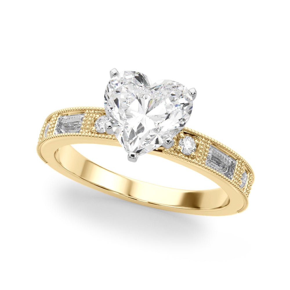 Bespoke Remount Engagement Ring Round Diamond Engagement Ring — 9K/18K Gold & Platinum