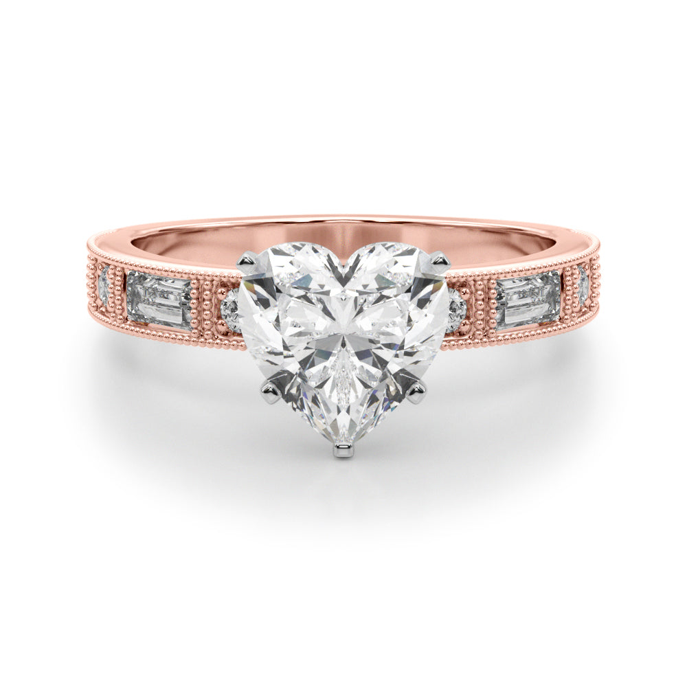 Bespoke Remount Engagement Ring Round Diamond Engagement Ring — 9K/18K Gold & Platinum