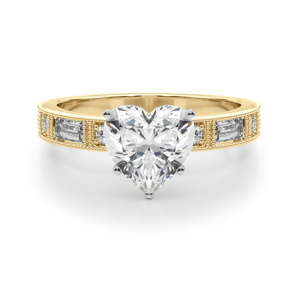 Bespoke Remount Engagement Ring Round Diamond Engagement Ring — 9K/18K Gold & Platinum
