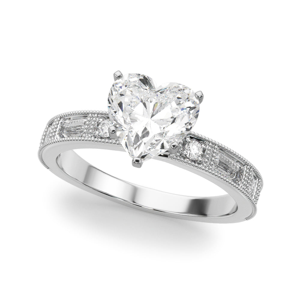 Bespoke Remount Engagement Ring Round Diamond Engagement Ring — 9K/18K Gold & Platinum