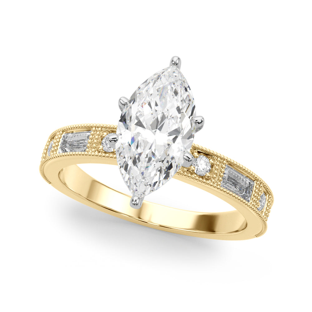 Bespoke Remount Engagement Ring Round Diamond Engagement Ring — 9K/18K Gold & Platinum