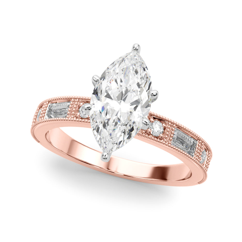 Bespoke Remount Engagement Ring Round Diamond Engagement Ring — 9K/18K Gold & Platinum