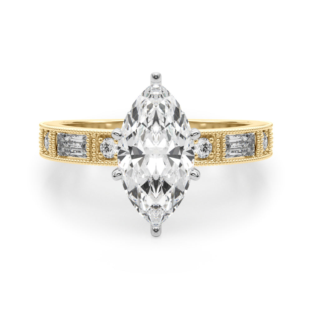 Bespoke Remount Engagement Ring Round Diamond Engagement Ring — 9K/18K Gold & Platinum