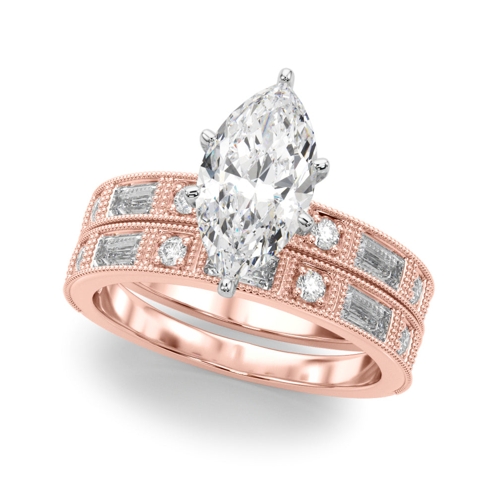 Bespoke Remount Engagement Ring Round Diamond Engagement Ring — 9K/18K Gold & Platinum