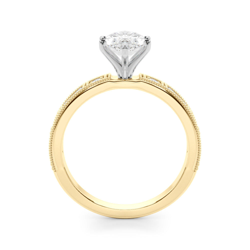 Bespoke Remount Engagement Ring Round Diamond Engagement Ring — 9K/18K Gold & Platinum