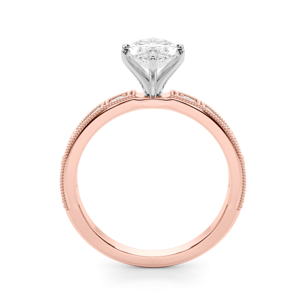 Bespoke Remount Engagement Ring Round Diamond Engagement Ring — 9K/18K Gold & Platinum