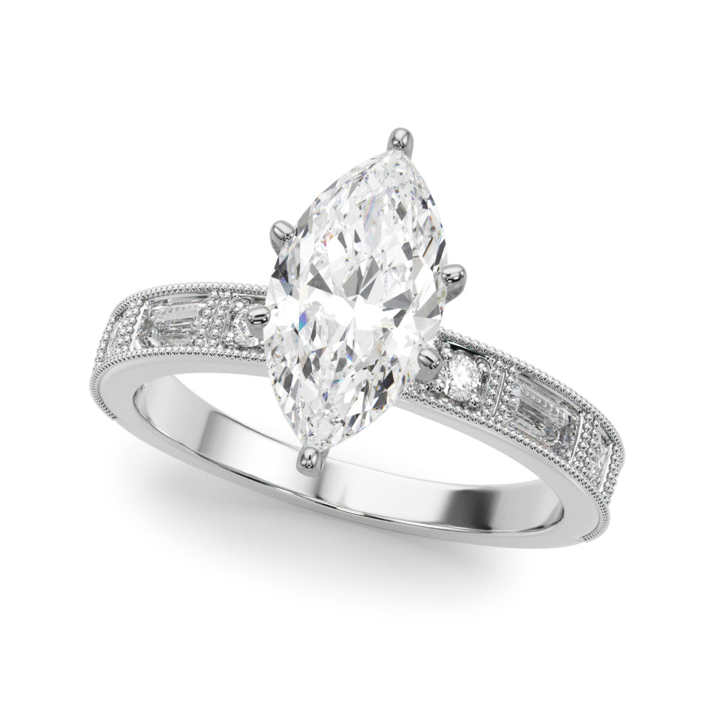 Bespoke Remount Engagement Ring Round Diamond Engagement Ring — 9K/18K Gold & Platinum