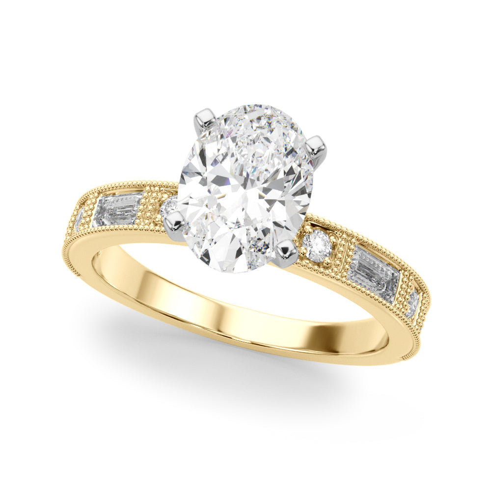 Bespoke Remount Engagement Ring Round Diamond Engagement Ring — 9K/18K Gold & Platinum