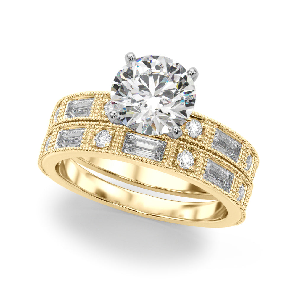 Bespoke Remount Engagement Ring Round Diamond Engagement Ring — 9K/18K Gold & Platinum