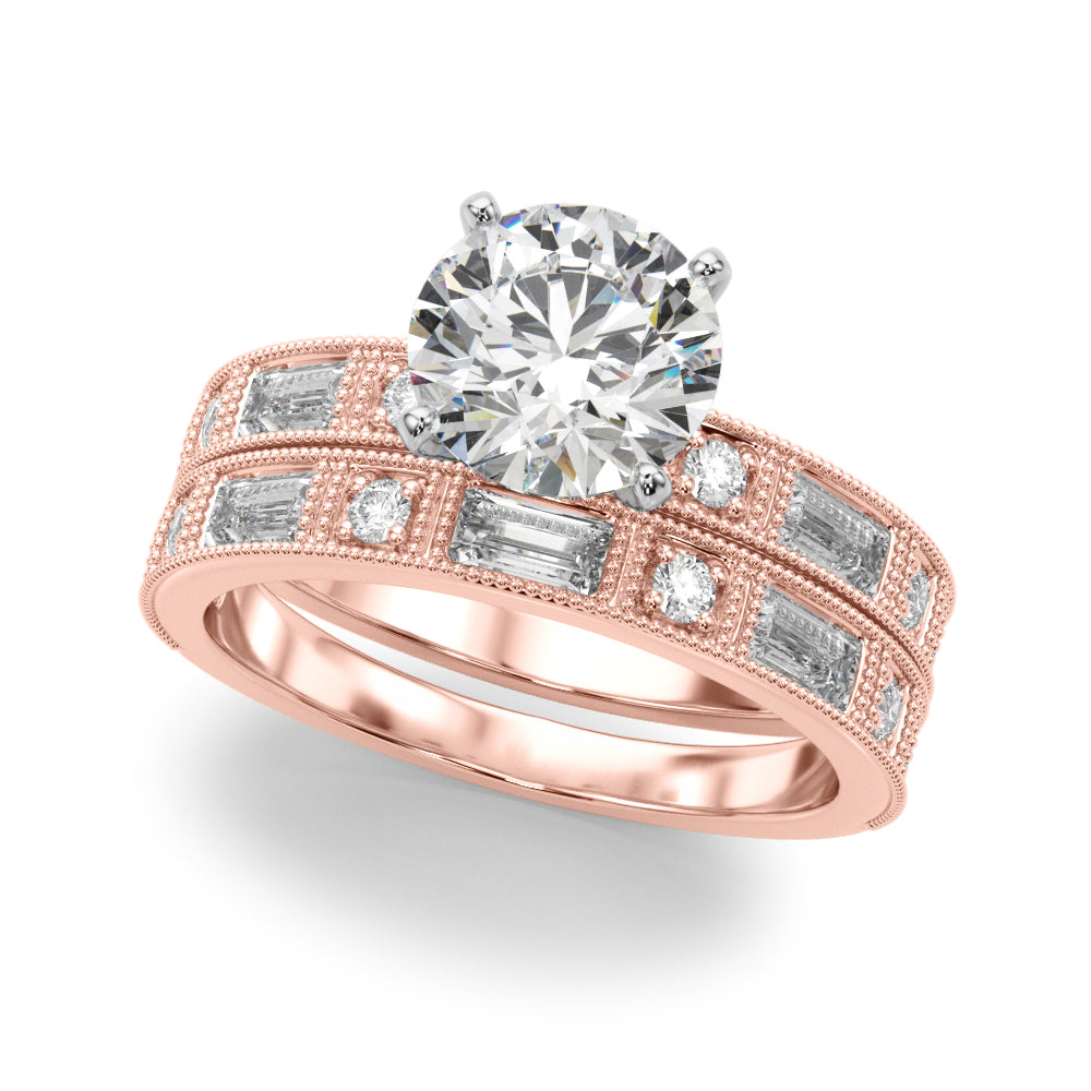 Bespoke Remount Engagement Ring Round Diamond Engagement Ring — 9K/18K Gold & Platinum
