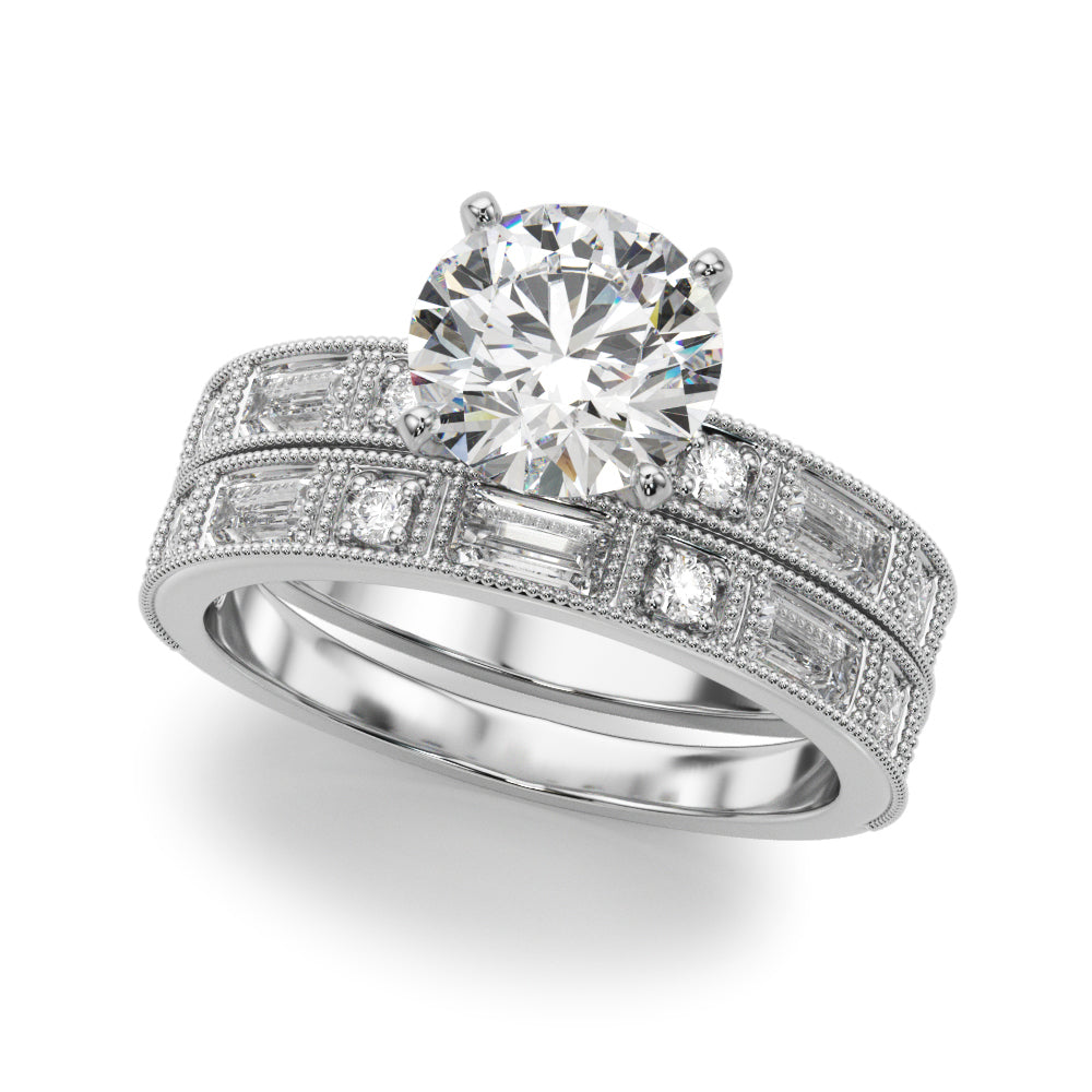 Bespoke Remount Engagement Ring Round Diamond Engagement Ring — 9K/18K Gold & Platinum