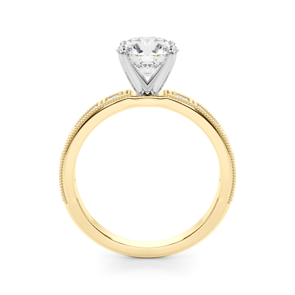 Bespoke Remount Engagement Ring Round Diamond Engagement Ring — 9K/18K Gold & Platinum