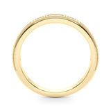 Channel Set Fancy Baguette Half Eternity Ring in Gold & Platinum