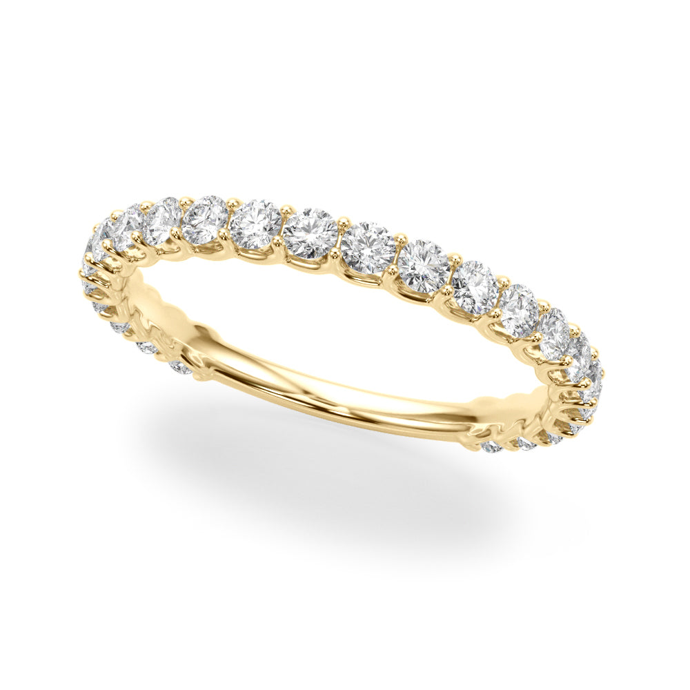 Contemporary Prong Set Bracelets Half Eternity Ring in Gold & Platinum