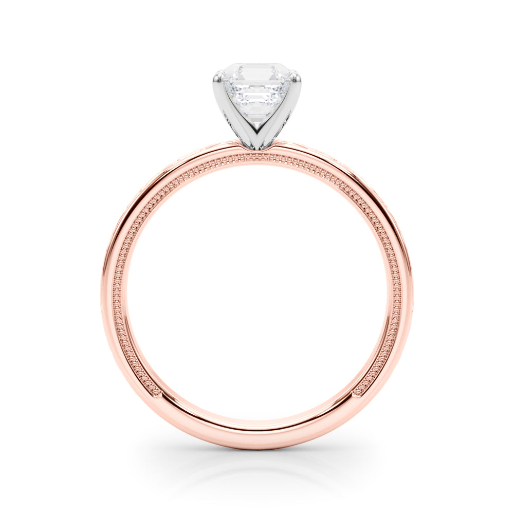 Majestic Solitaire Round Diamond Engagement Ring — 9K/18K Gold & Platinum