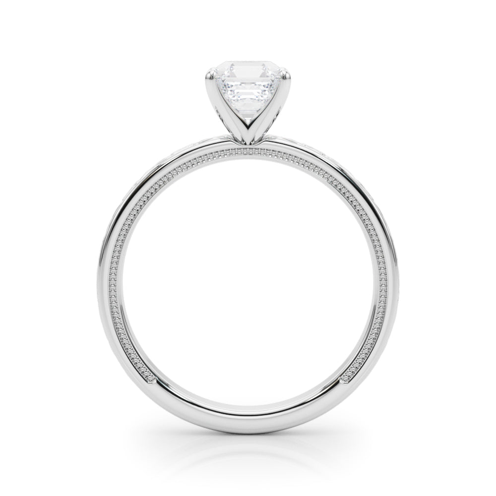 Majestic Solitaire Round Diamond Engagement Ring — 9K/18K Gold & Platinum