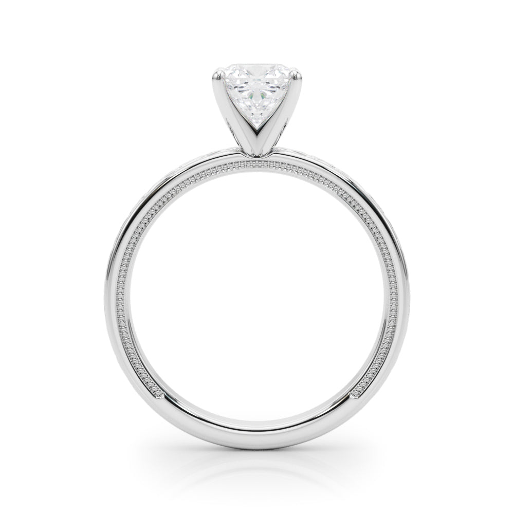 Majestic Solitaire Round Diamond Engagement Ring — 9K/18K Gold & Platinum