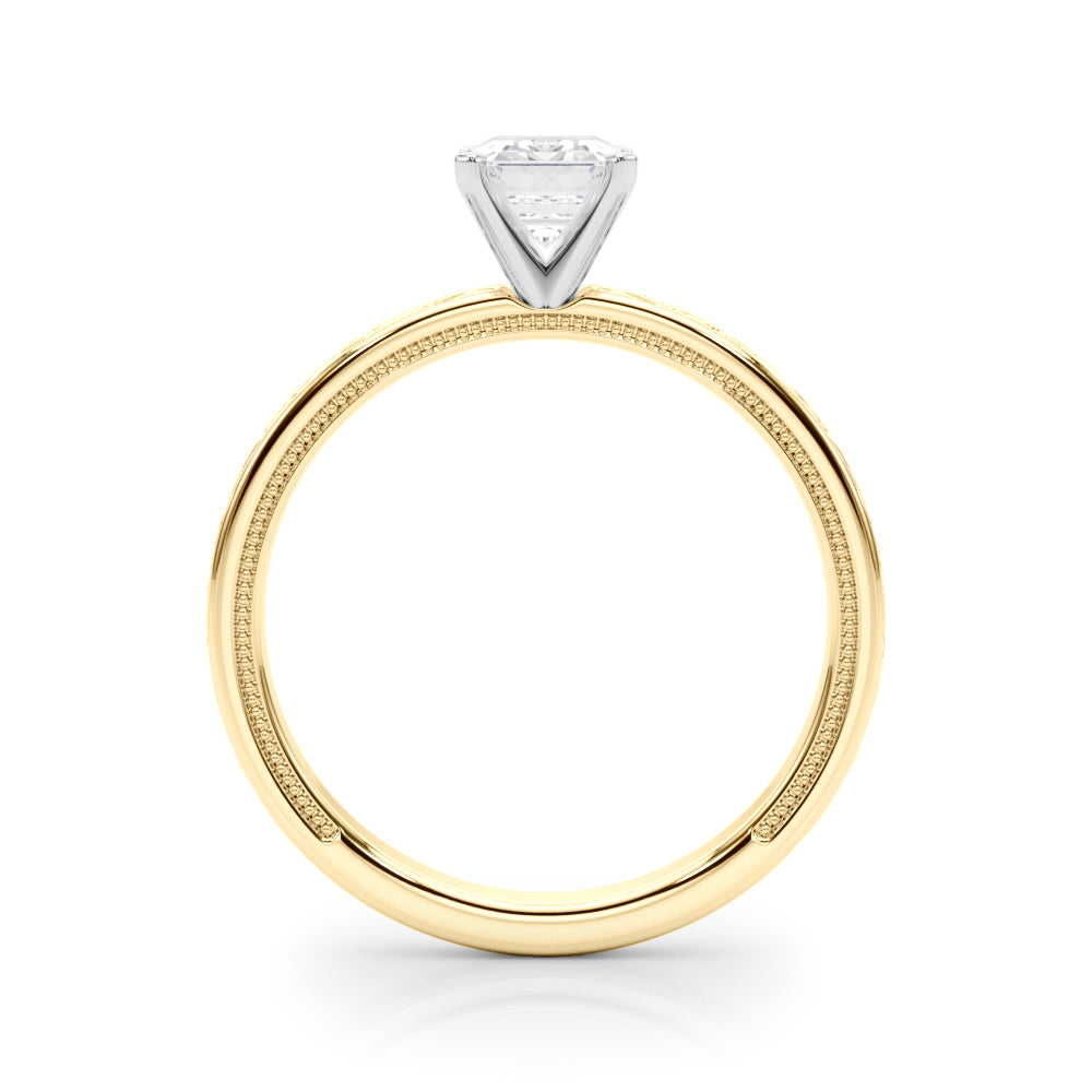 Majestic Solitaire Round Diamond Engagement Ring — 9K/18K Gold & Platinum