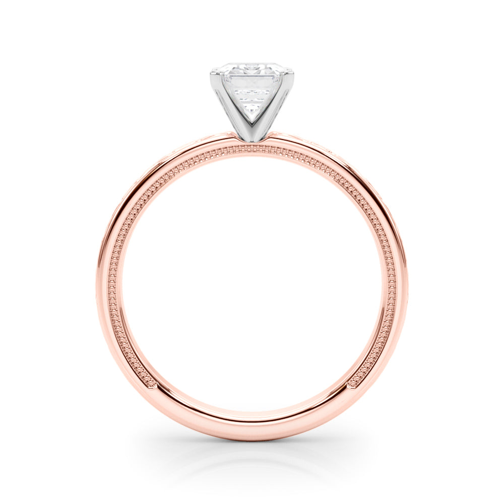 Majestic Solitaire Round Diamond Engagement Ring — 9K/18K Gold & Platinum