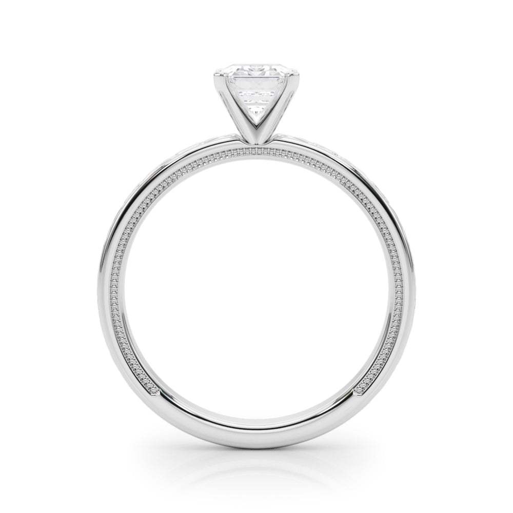 Majestic Solitaire Round Diamond Engagement Ring — 9K/18K Gold & Platinum