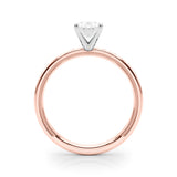 Majestic Solitaire Round Diamond Engagement Ring — 9K/18K Gold & Platinum
