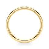 Vintage Inspired Wedding Gold Band