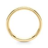 Vintage Inspired Wedding Gold Band