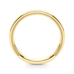 Vintage Inspired Wedding Gold Band