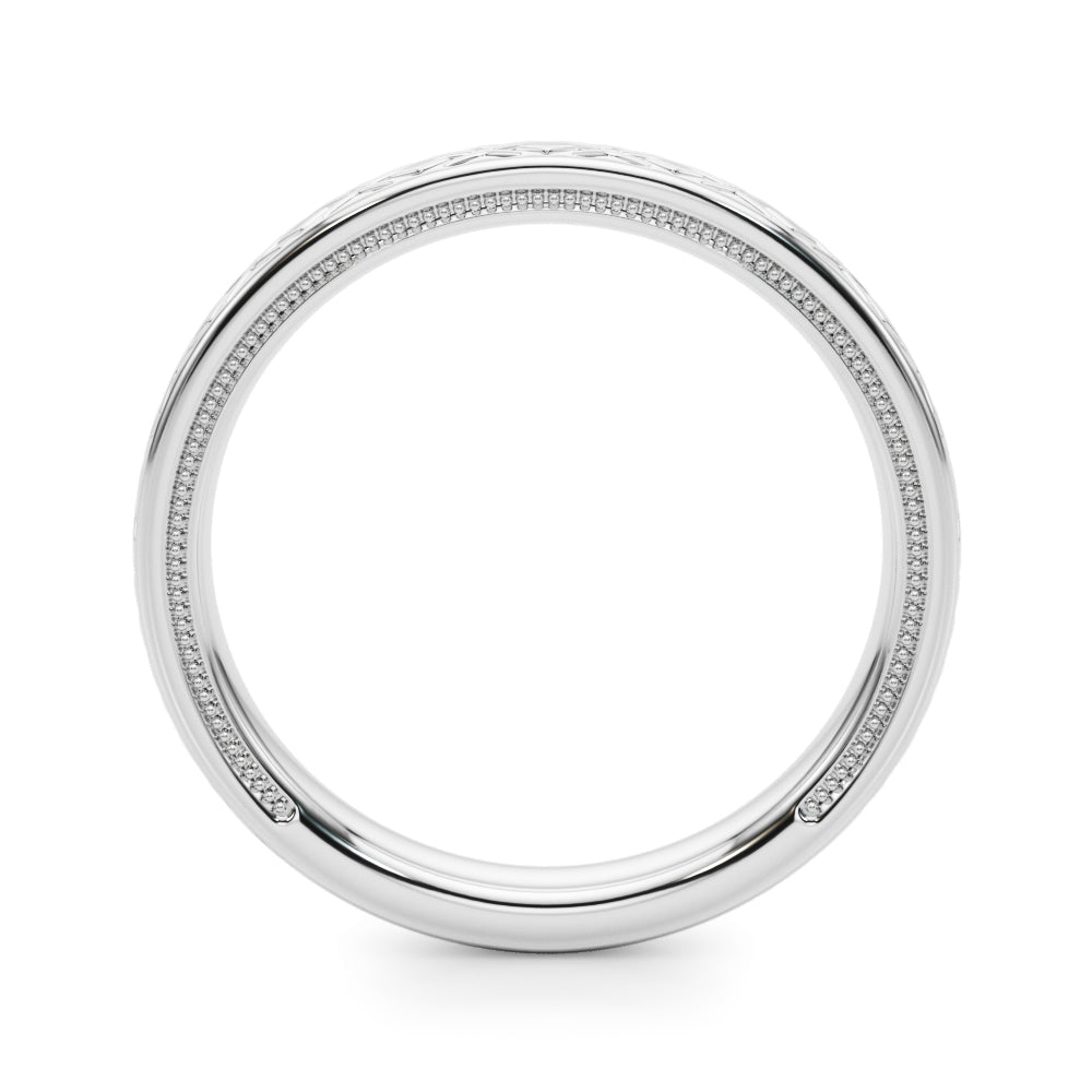 Vintage Inspired Wedding Gold Band