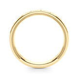 Vintage Inspired Wedding Gold Band
