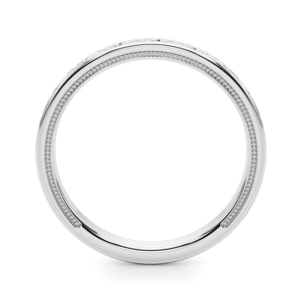 Vintage Inspired Wedding Gold Band