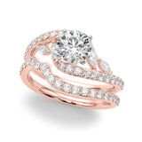 Diamond Half Eternity Ring in Gold & Platinum