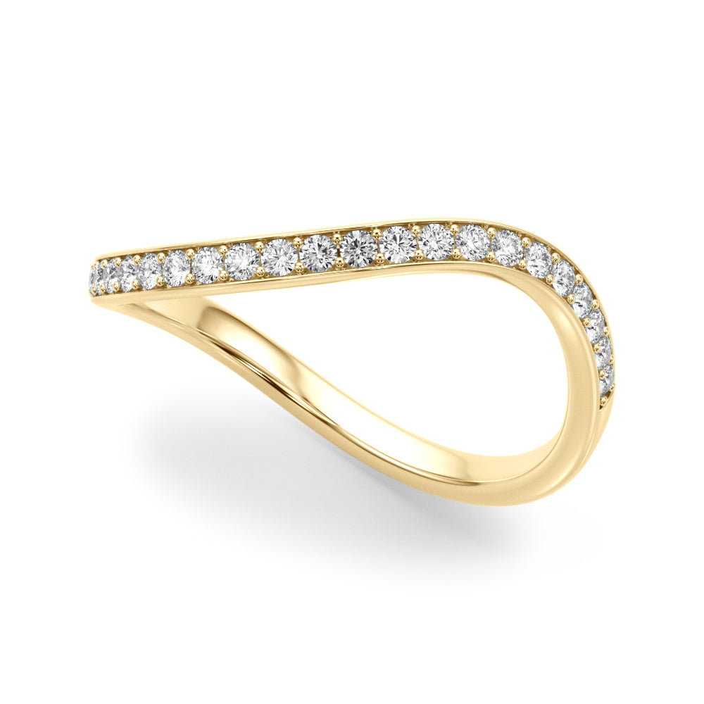 Diamond Half Eternity Ring in Gold & Platinum