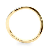 Diamond Half Eternity Ring in Gold & Platinum