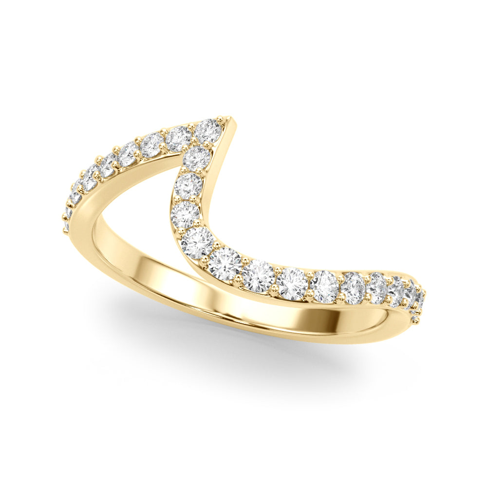 Diamond Half Eternity Ring in Gold & Platinum