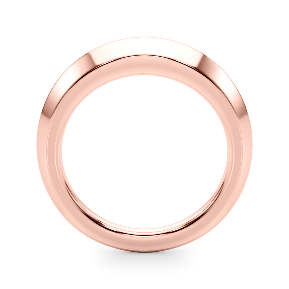 Plain Knife Edge Wedding Gold Band