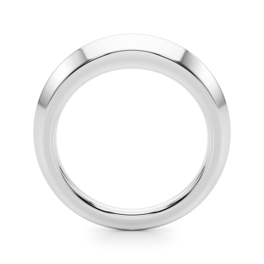 Plain Knife Edge Wedding Gold Band