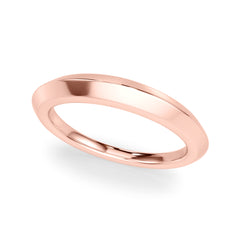 Plain Knife Edge Wedding Gold Band