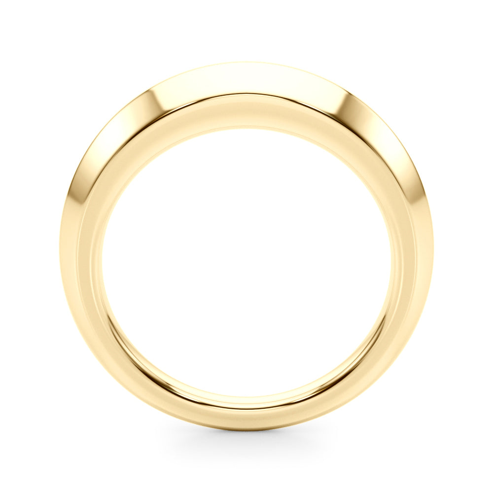 Plain Knife Edge Wedding Gold Band