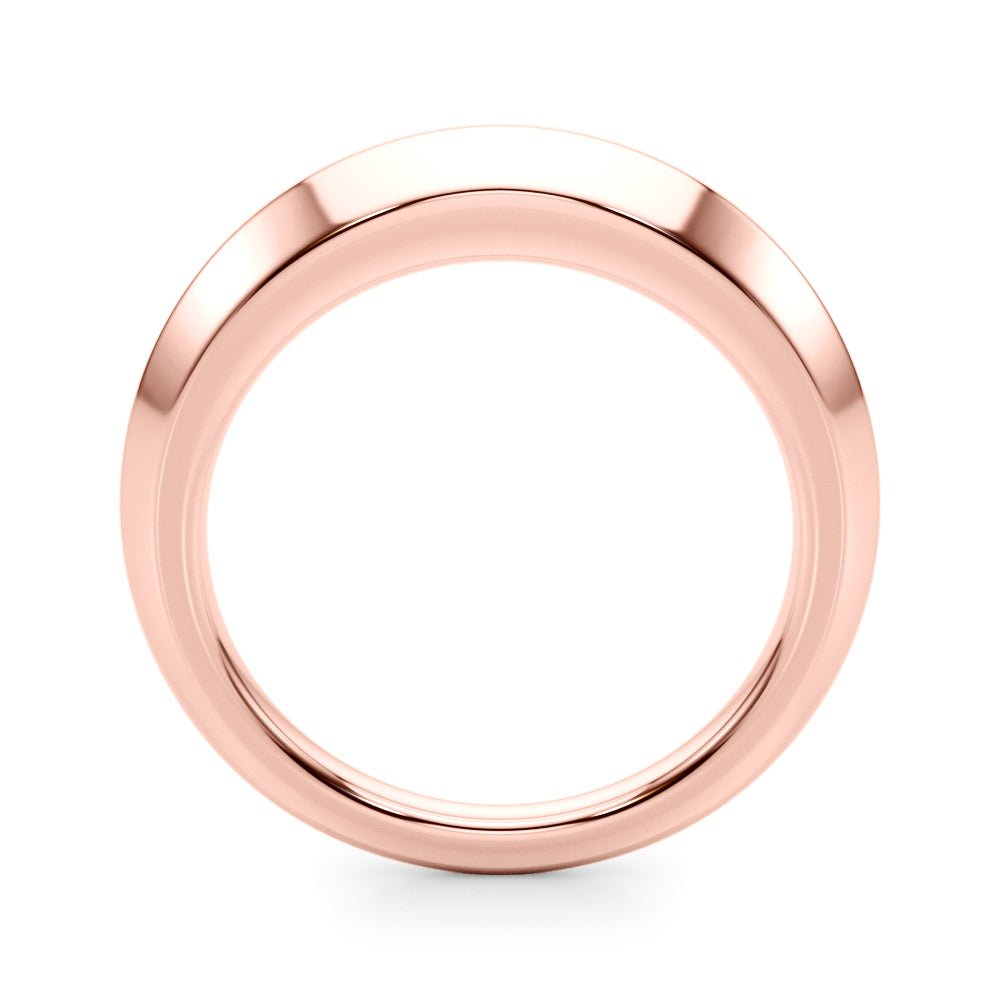 Plain Knife Edge Wedding Gold Band
