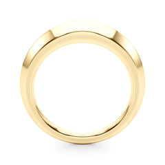Plain Knife Edge Wedding Gold Band