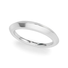 Plain Knife Edge Wedding Gold Band