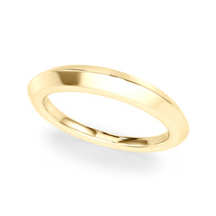 Knife Edge Wedding Gold Band